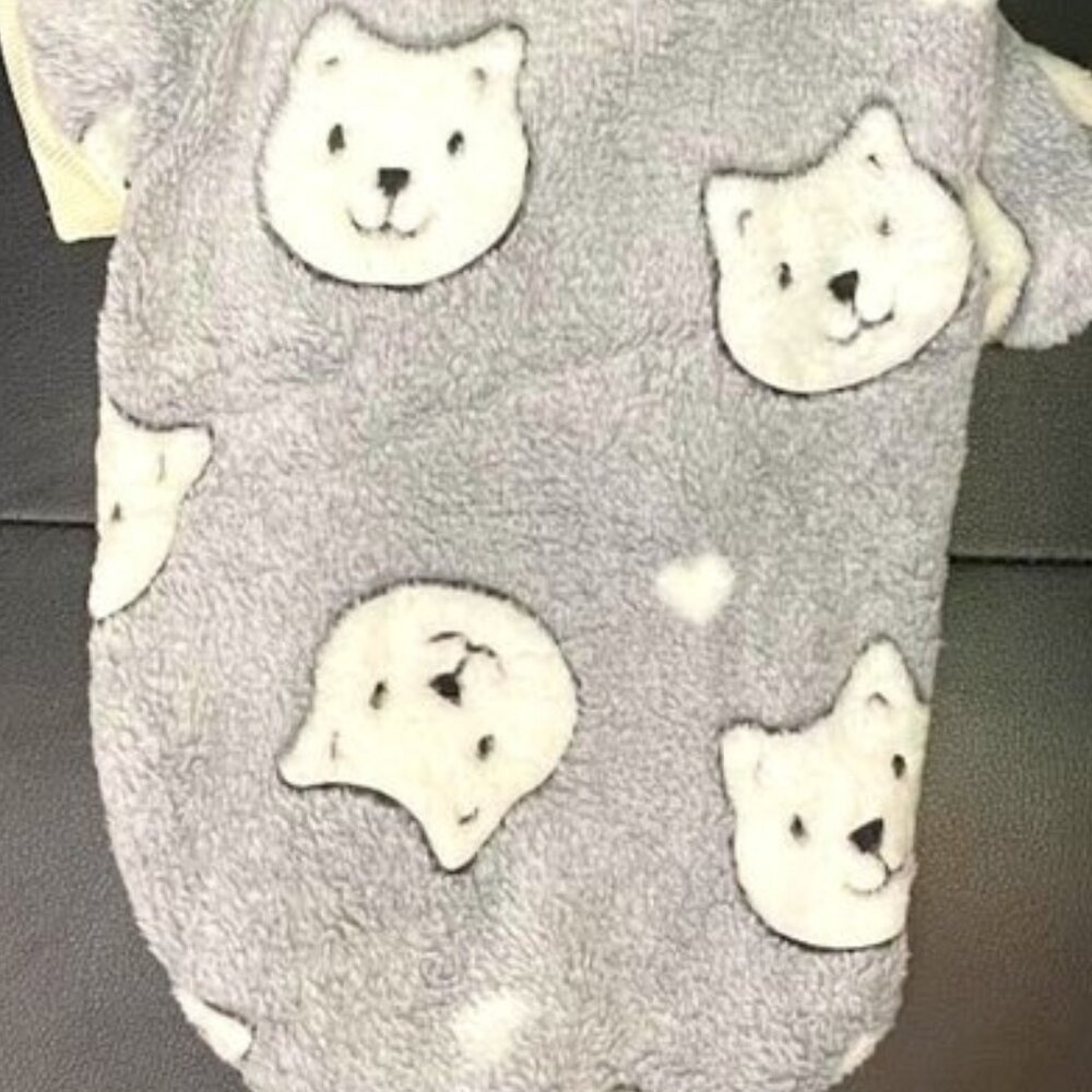 Polar Bear Fleece Jacket for Dogs!   NWT  Fits Medium